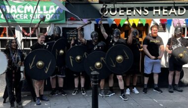 Your friendly neighbourhood Vikings just did a 10 miles walk for MacMillan Cancer Support