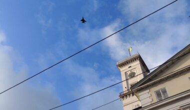 F—6 flying over Lviv Ukraine! God speed!