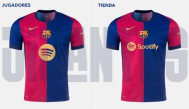 As @gerardromero reported, the players will be wearing the other version of the home-kit (one with just the Spotify logo, no text) for the coming year — same from the 2025/26 season. The 2nd version (with the text) will be in stores. @memorabilia1899