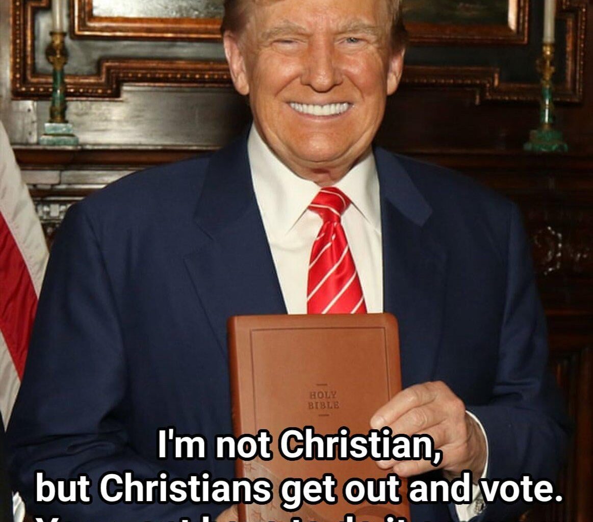 Over 60% of the US is Christian, Republicans have been using this trick for years to get votes