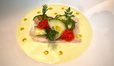 Forelle | Buttermilch | Gurkensalat | Forellenkaviar