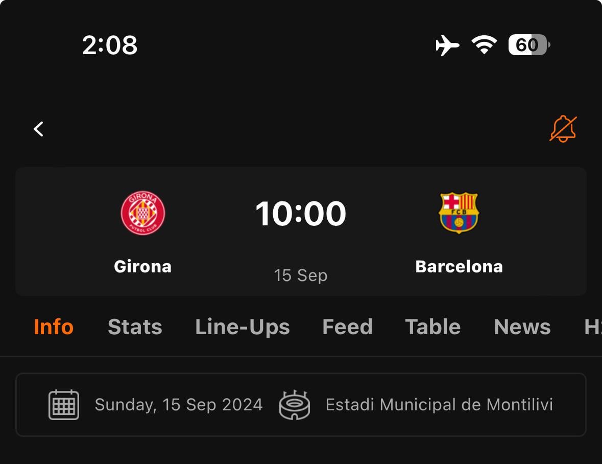 Tickets for 15/9 Girona vs FCB??