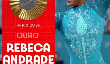 Rebeca Andrade wins gold in the floor final