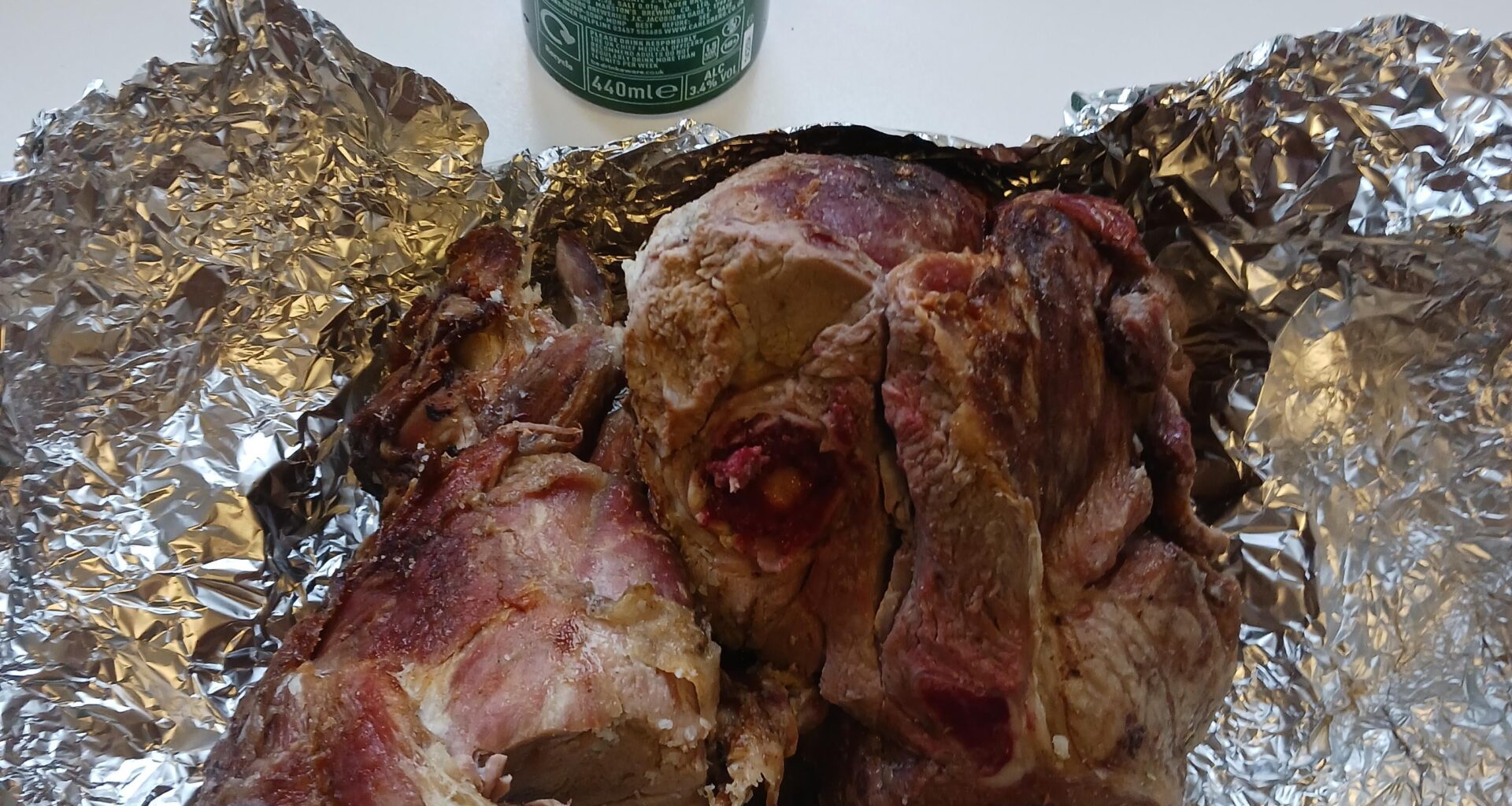 Further to my earlier post re:neighbours cooking lunch...they just knocked on the door and gave me this...the meat...not the beer...legends!