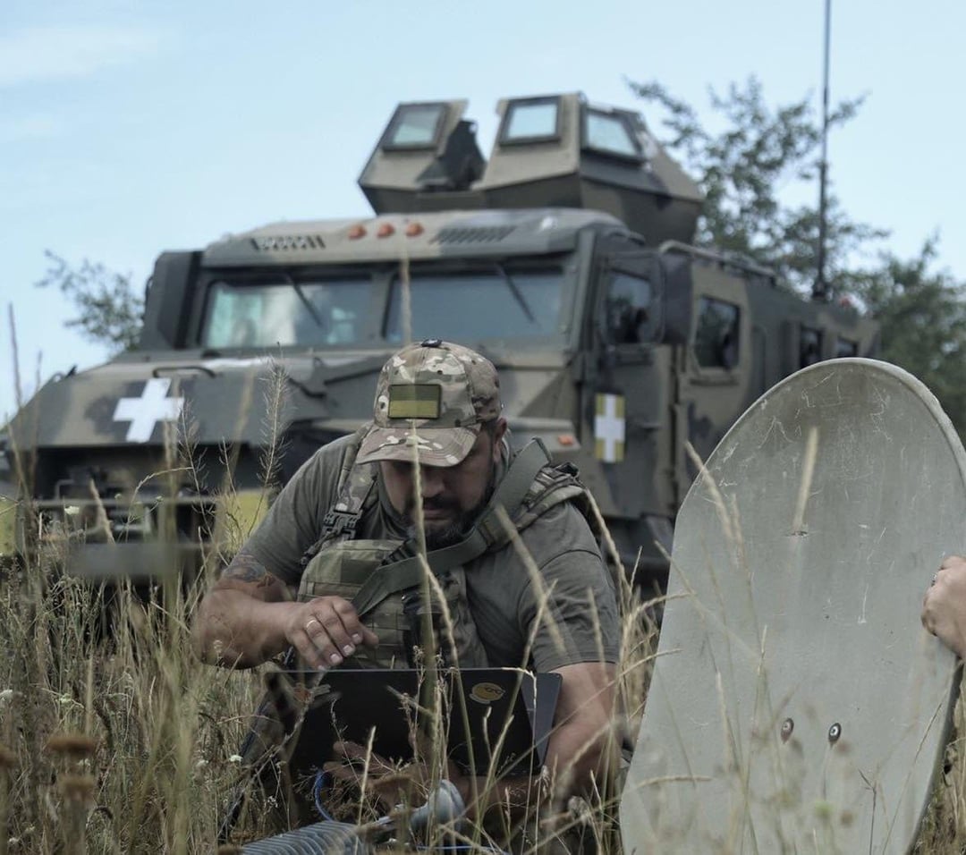 Captured Russian AMN-590951 ‘VPK-Ural’ MRAP vehicle, from the (128th Mountain Assault Brigade) of the Ukrainian Army. Used as a liaison vehicle - with a Starlink antenna mounted on the roof.