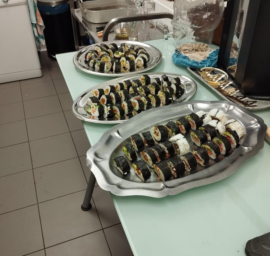 Sushis party maison pour l'anniversaire d'une amie!