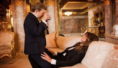 Trumps are genetically weird. Presenting to you - Barron and Melania Trump.