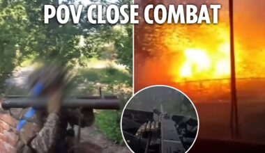 Insane FP footage shows Ukrainian special forces repel a Russian attack in wrecked village