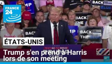 États-Unis : Trump s'en prend à Harris lors de son premier meeting depuis le retrait de Biden