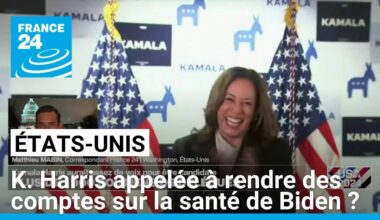 Kamala Harris pourrait être appelée à rendre des comptes sur la santé de Biden • FRANCE 24