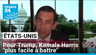 Joe Biden se retire : K. Harris "plus facile à battre" (D. Trump) • FRANCE 24