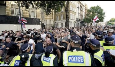 Plus de 100 arrestations lors de manifestations devant Downing Street