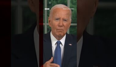 Joe Biden explains his decision to step aside as the Democratic presidential candidate.  #BBCNews