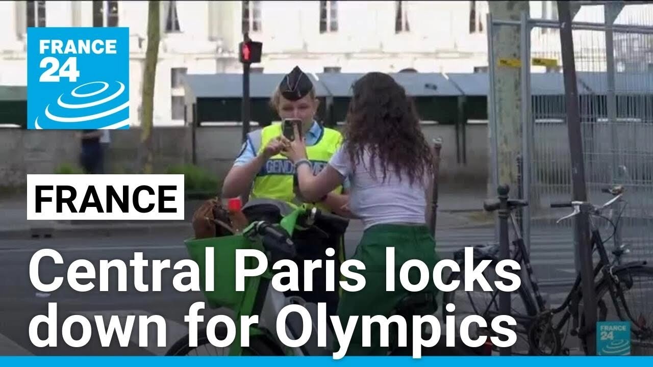 French police lock down central Paris as athletes arrive at Olympic Village • FRANCE 24 English