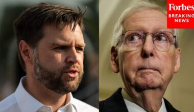 Mitch McConnell Asked Point Blank About JD Vance's Opposition To Funding Ukraine Against Russia