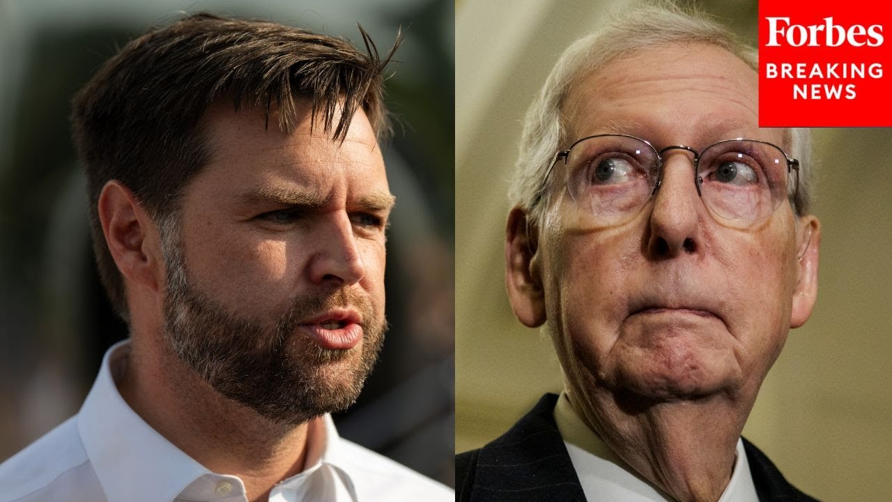 Mitch McConnell Asked Point Blank About JD Vance's Opposition To Funding Ukraine Against Russia