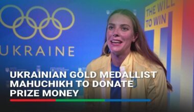 Ukrainian gold medalist vows to donate prize money to army, volunteers | ABS-CBN News