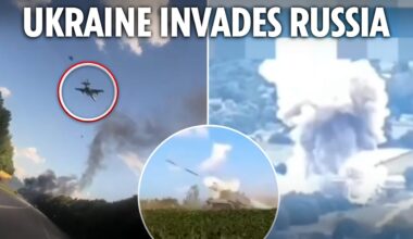 Dramatic footage shows Ukrainian jets & troops storm into RUSSIA sending Putin supporters into panic