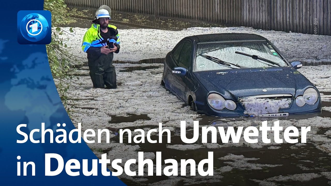 Unwetter in Deutschland: Schwere Schäden nach Starkregen und Sturm