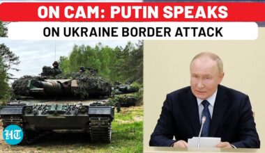 Putin Addresses Russia After Ukraine's Mega Border Attack With Tanks, Hundreds Of Troops In Kursk