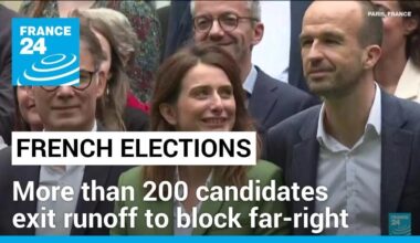 French legislative elections: More than 200 candidates exit runoff to block far-right • FRANCE 24