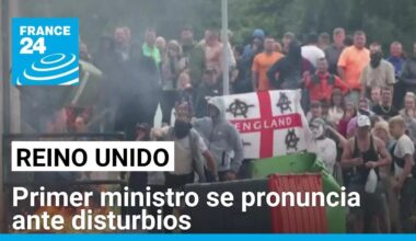 Protestas en Reino Unido de grupos contrarios a la inmigración son las peores en más de 10 años