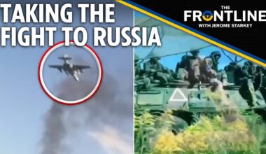 Ukrainian tanks roll into Russia and force Putin's troops to surrender as US F-16s finally arrive