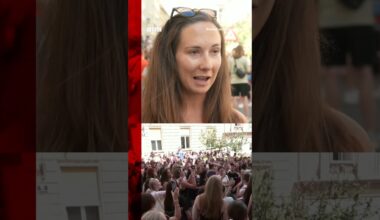 Fans take to Vienna streets after Taylor concert attack plot. #TaylorSwift #BBCNews