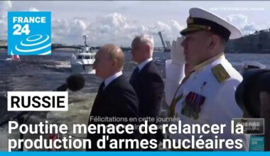 Vladimir Poutine menace de relancer la production d'armes nucléaires • FRANCE 24