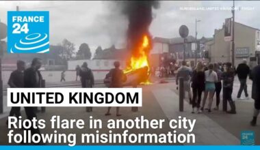 UK riots flare in another UK city following misinformation about Southport stabbing • FRANCE 24