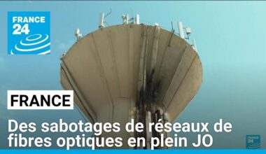 Après la SNCF, des sabotages de réseaux de fibres optiques en plein JO • FRANCE 24