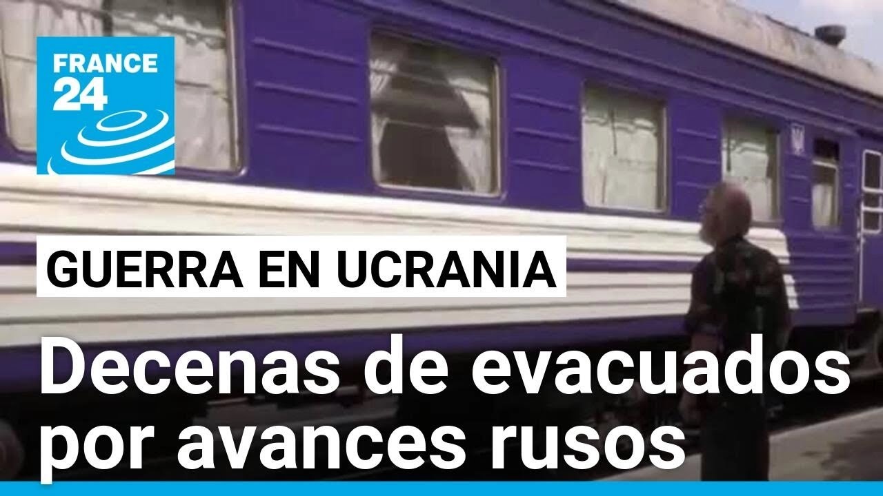 Decenas de ucranianos evacuados de Pokrovsk por avances rusos • FRANCE 24 Español