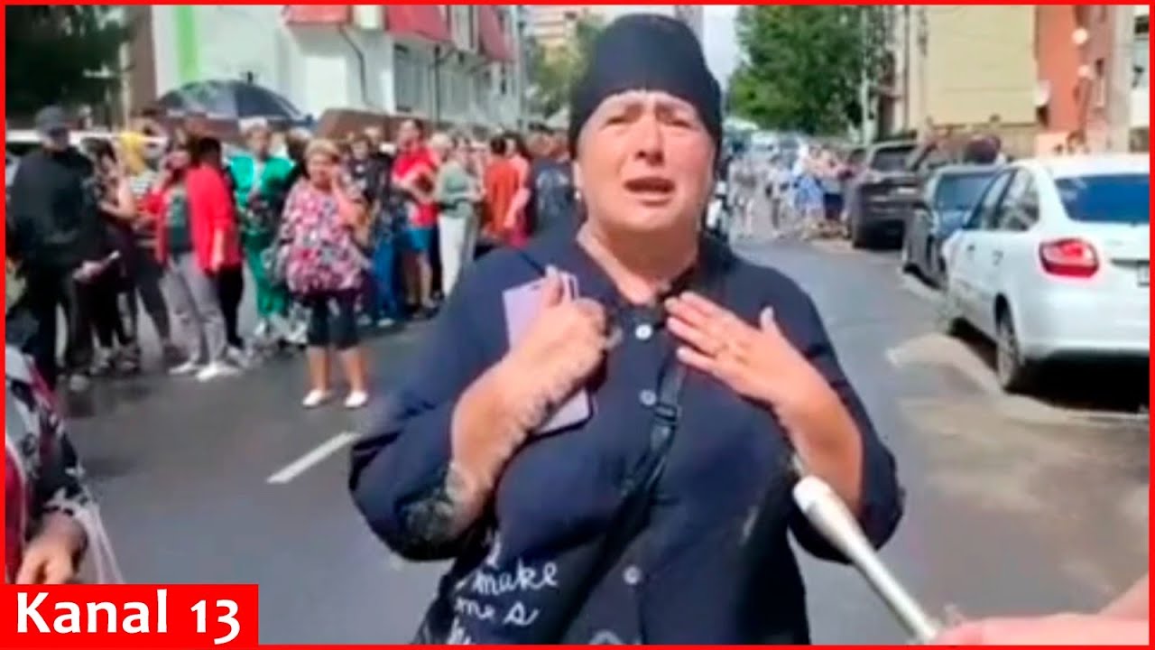 "Help us" – Shedding tears, Russians in Kursk ask Putin for help