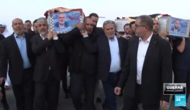 Gaza: en medio de promesas de venganza contra Israel, Haniyeh fue enterrado en Qatar