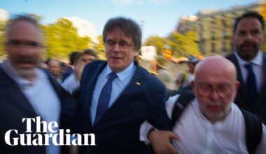 Fugitive Catalan leader Carles Puigdemont evades arrest after speech in Barcelona