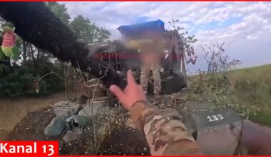 Ukrainian fighters captured Russians' modern T-80BVM tank that was lying in ambush in Kursk