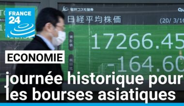 Economie : "C'est une journée historique pour les bourses asiatiques" • FRANCE 24