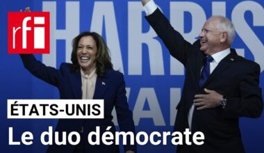 États-Unis : Kamala Harris et son colistier Tim Walz présentent leur duo à l'Amérique • RFI