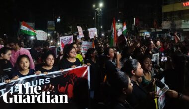 Thousands of Indian women protest after junior doctor’s rape and murder