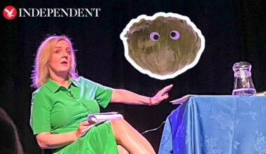 Liz Truss storms off stage after Led By Donkeys lettuce prank