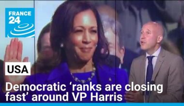 Democratic ‘ranks are closing fast’ around VP Kamala Harris • FRANCE 24 English