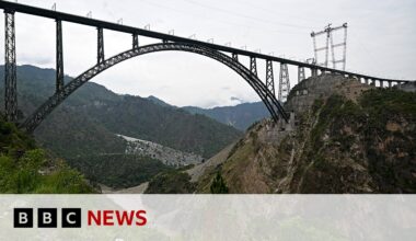 World’s highest railway bridge set to open in Kashmir | BBC News