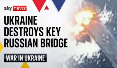 Ukraine's air force destroys Russian bridge in Kursk region