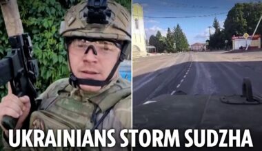 Ukrainian soldier walks past dead enemy troops & says key Russian town captured…despite Putin claims