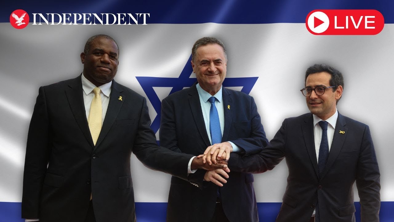 Live: David Lammy and French foreign minister speak in Jerusalem to press for Gaza ceasefire