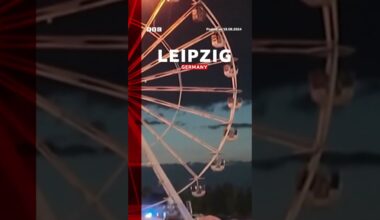 The ferris wheel caught fire late Saturday at Leipzig's Highfield Festival. #Germany #BBCNews