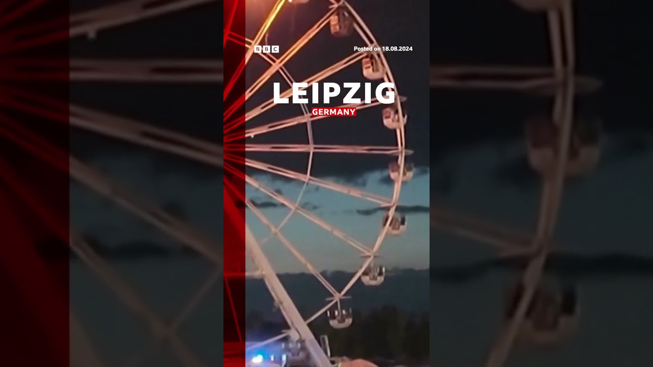 The ferris wheel caught fire late Saturday at Leipzig's Highfield Festival. #Germany #BBCNews