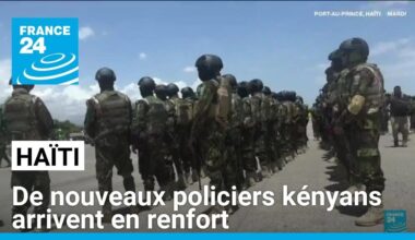 Haïti : de nouveaux policiers kényans arrivent en renfort contre les gangs • FRANCE 24