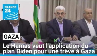 Le Hamas veut l'application du plan Biden pour une trêve à Gaza • FRANCE 24