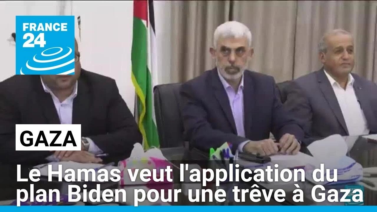 Le Hamas veut l'application du plan Biden pour une trêve à Gaza • FRANCE 24